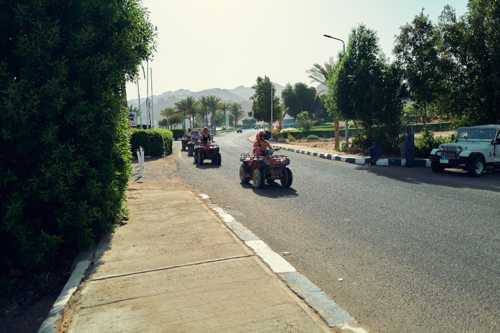 a group of people riding on a motorcycle