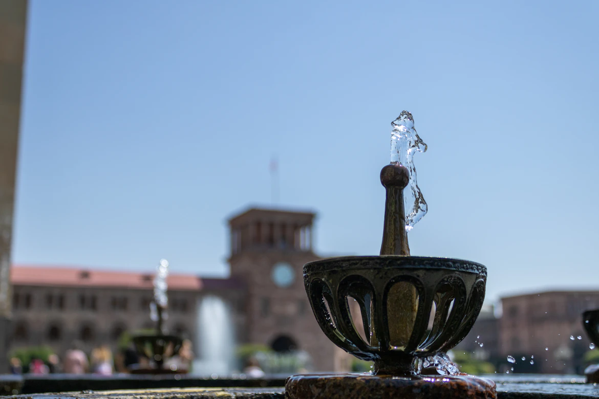 Republic Square Fountains in Yerevan