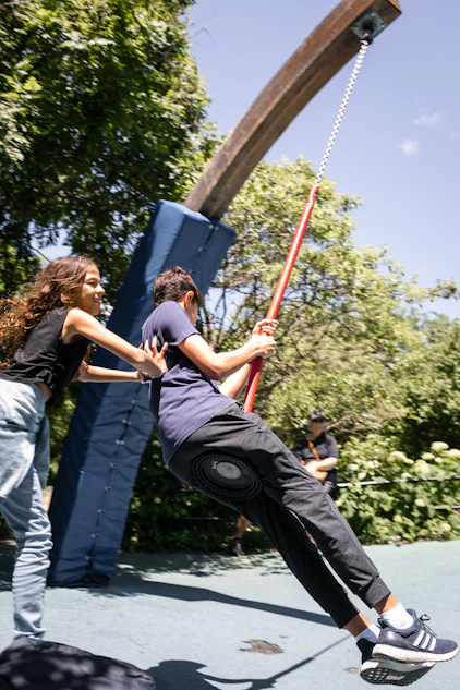 a person holding a bow and arrow