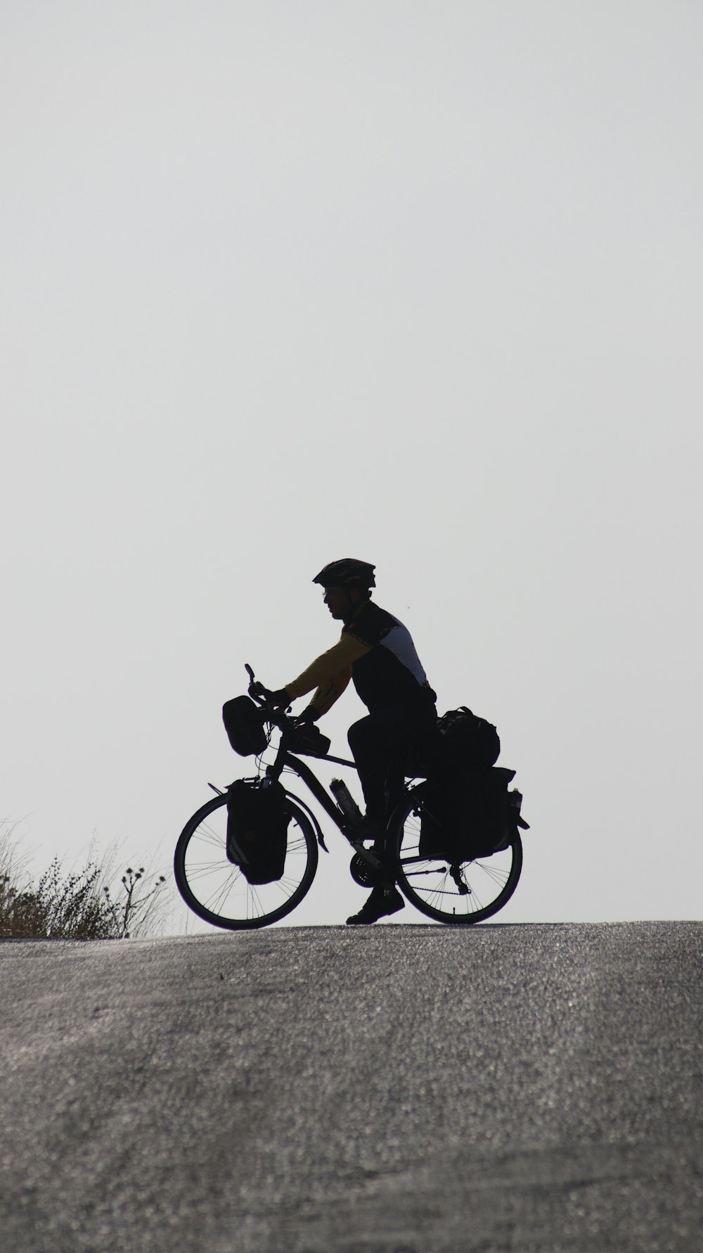 a man riding a bicycle