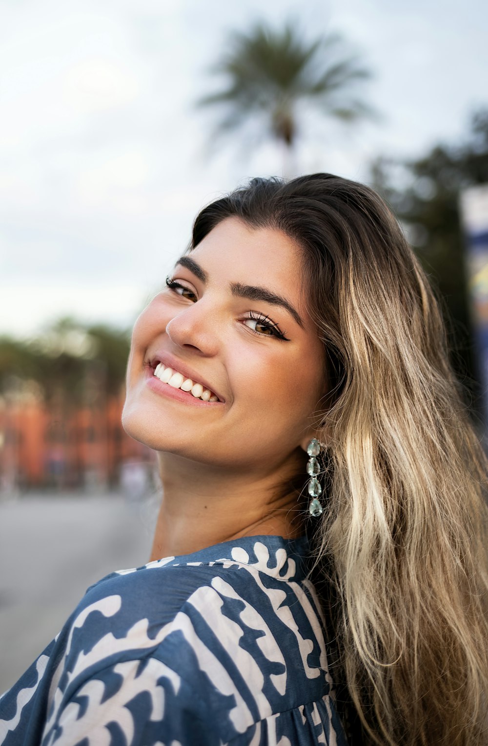 a woman smiling for the camera