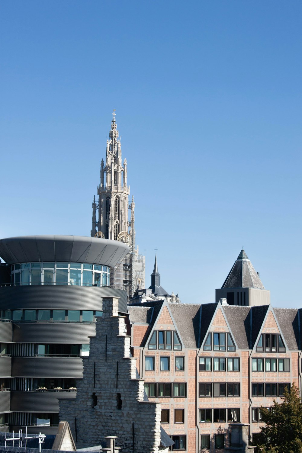 a tall building with a tower