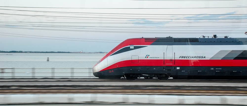 a train on the railway tracks