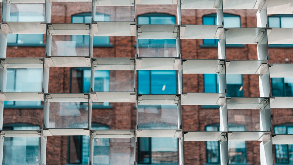 a building with many windows