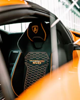 Interior view of the Huracan Yacht 35s showcasing custom upholstery and elegant design