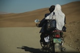 a person riding a motorcycle