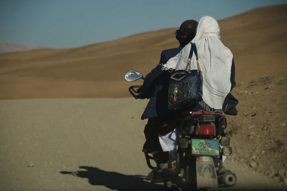 a person riding a motorcycle