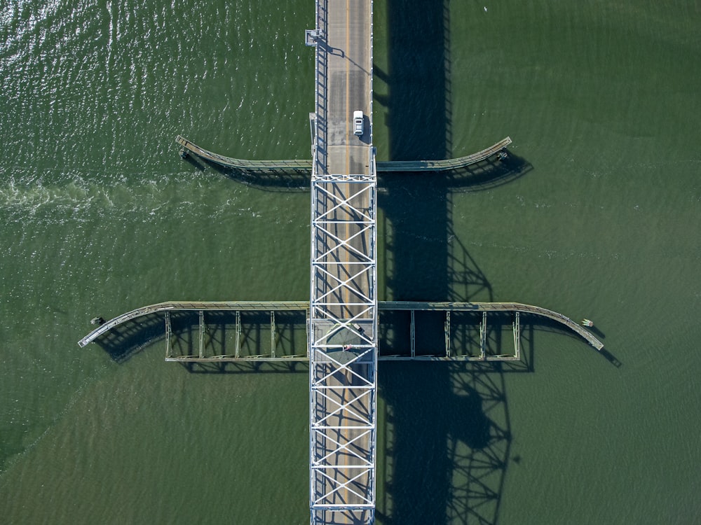 a tower in the water