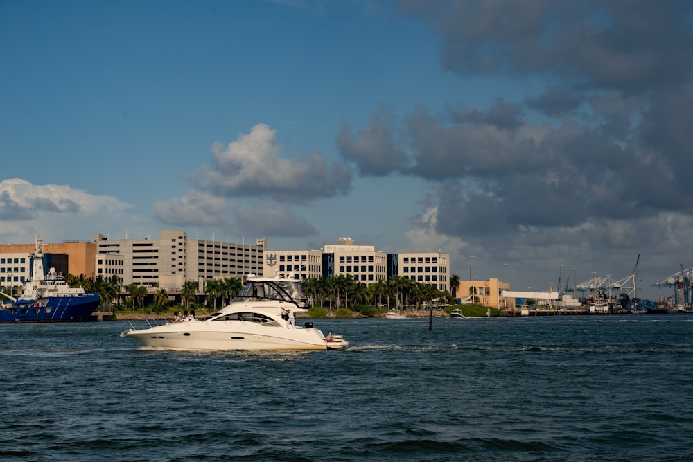 a boat in the water