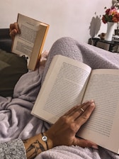 a person reading a book