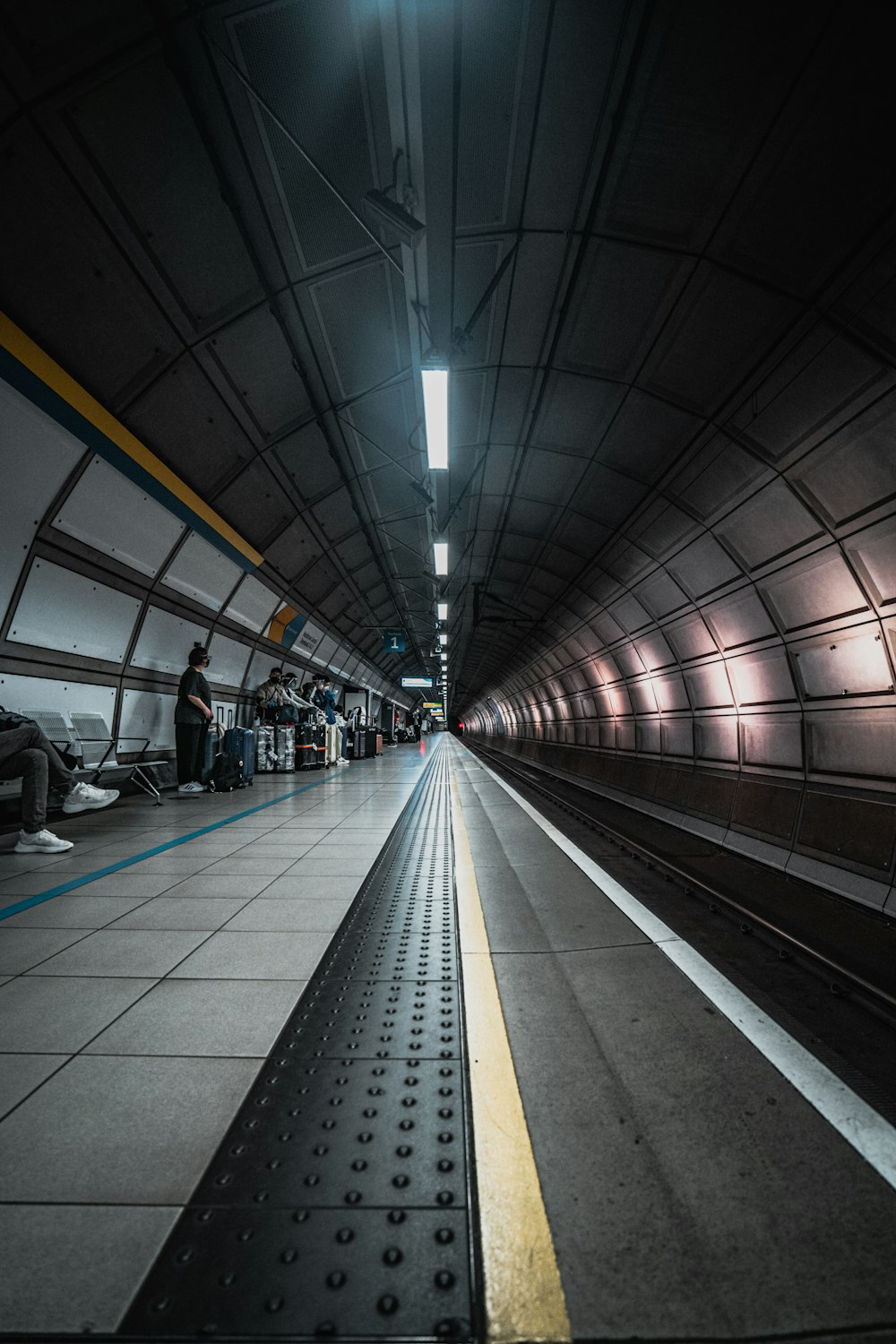 a person standing on a platform