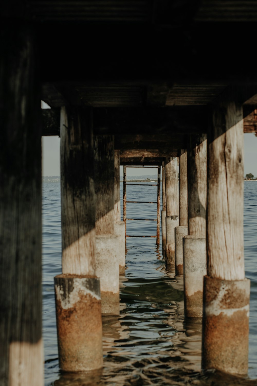 a wooden structure with a door