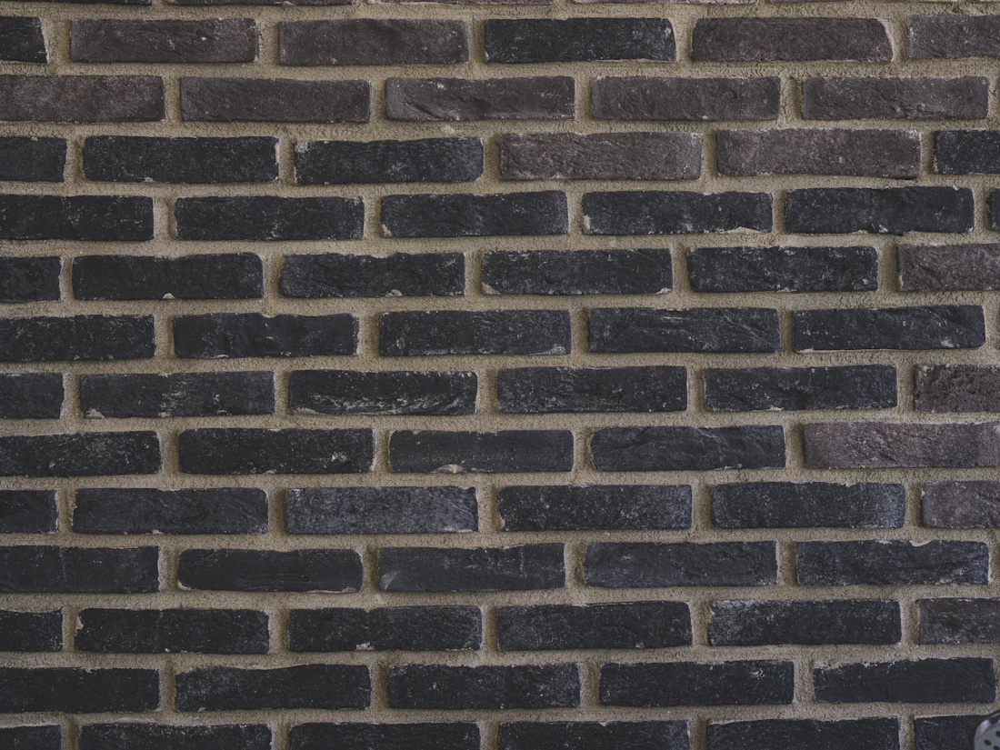 Détail d'un mur en briques
