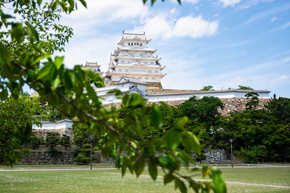 a large building with a tower