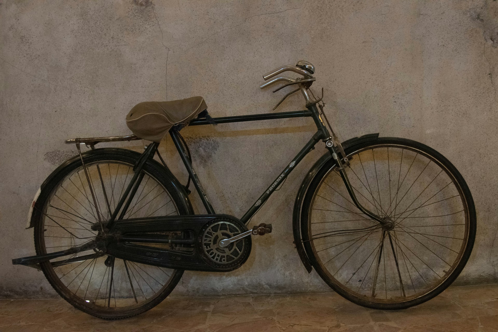 a bicycle with a seat