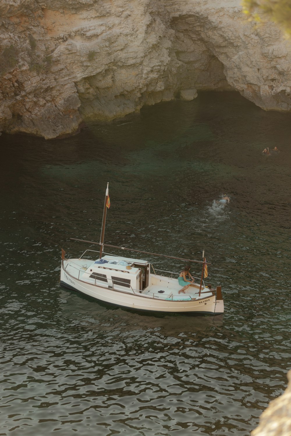 a boat in the water