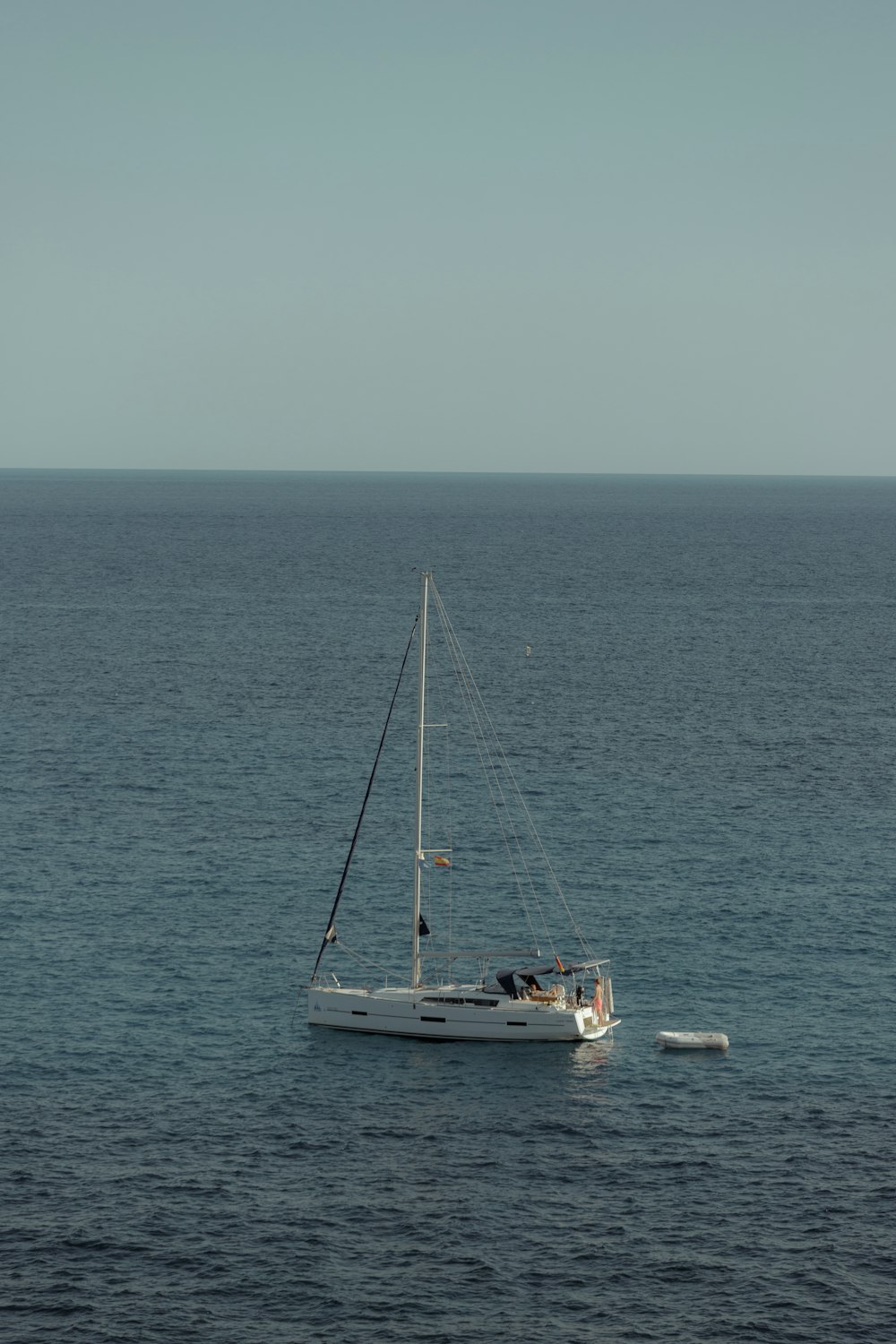 a boat sailing on the sea