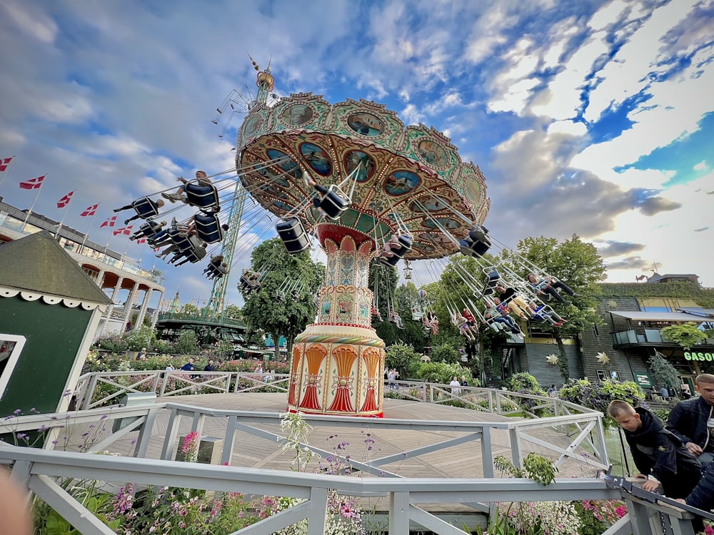 a large colorful ferris wheel