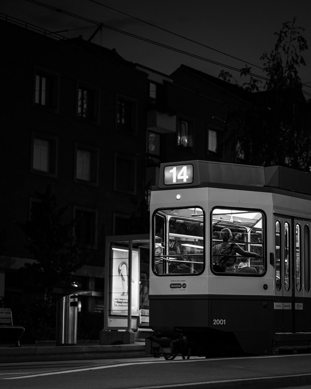 a train on the street