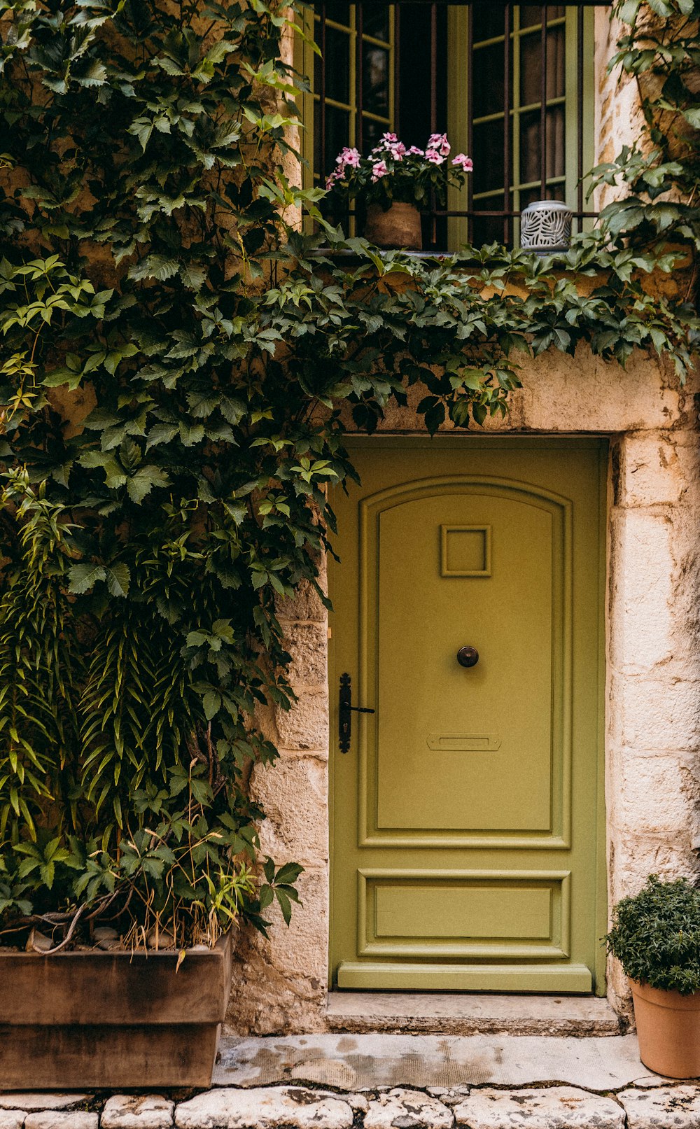 a door in a building