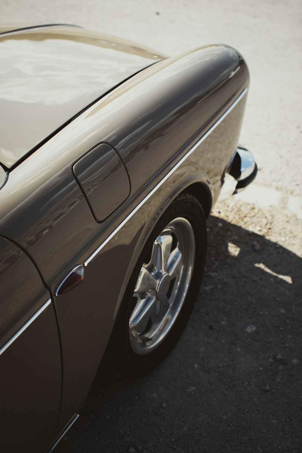 a car parked on the side of the road