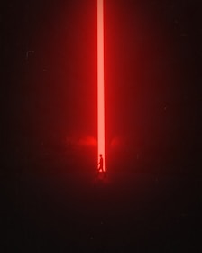 a rocket launching at night