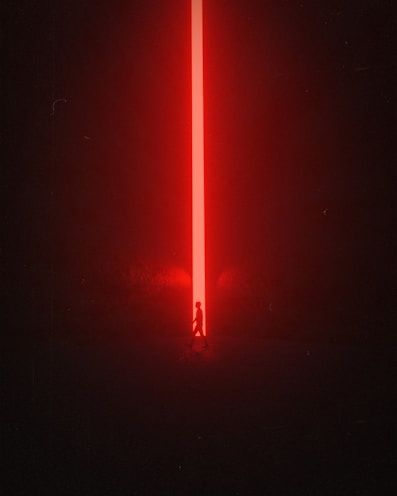a rocket launching at night