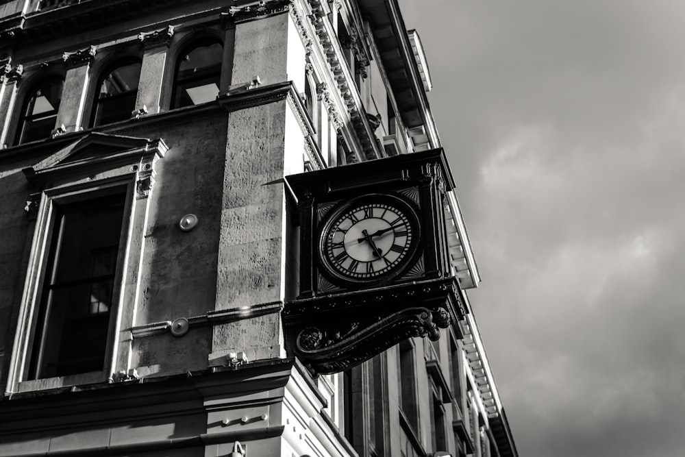 a clock on a building