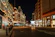 Busy London shopping street with Harrods in the background