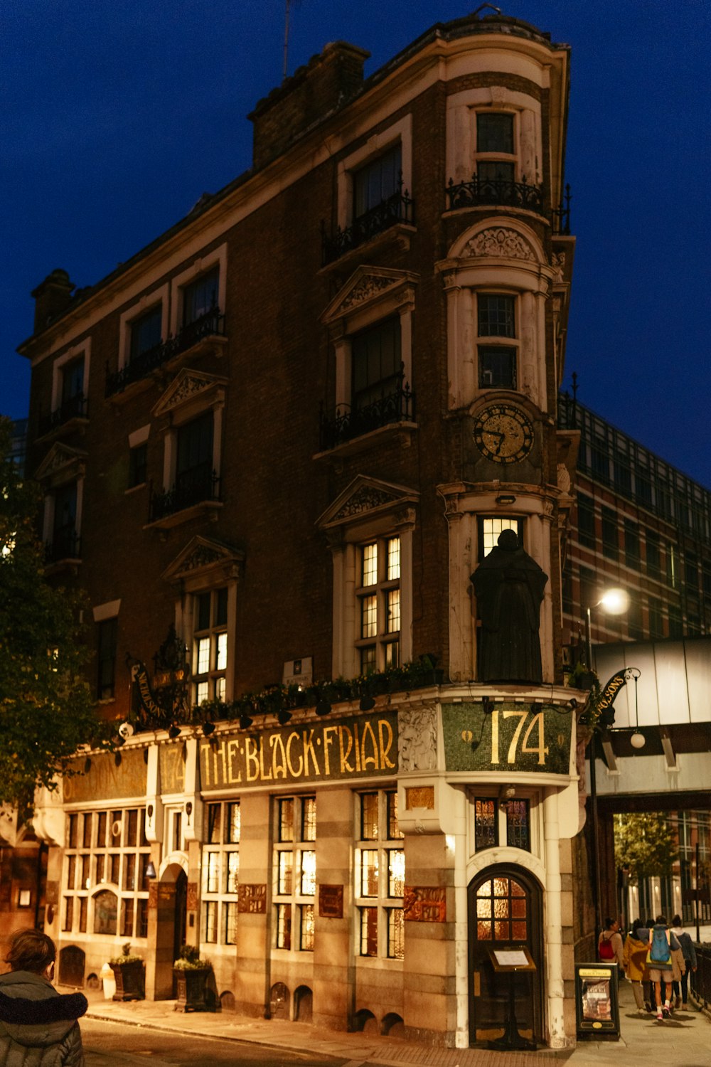 a large building with a clock on it