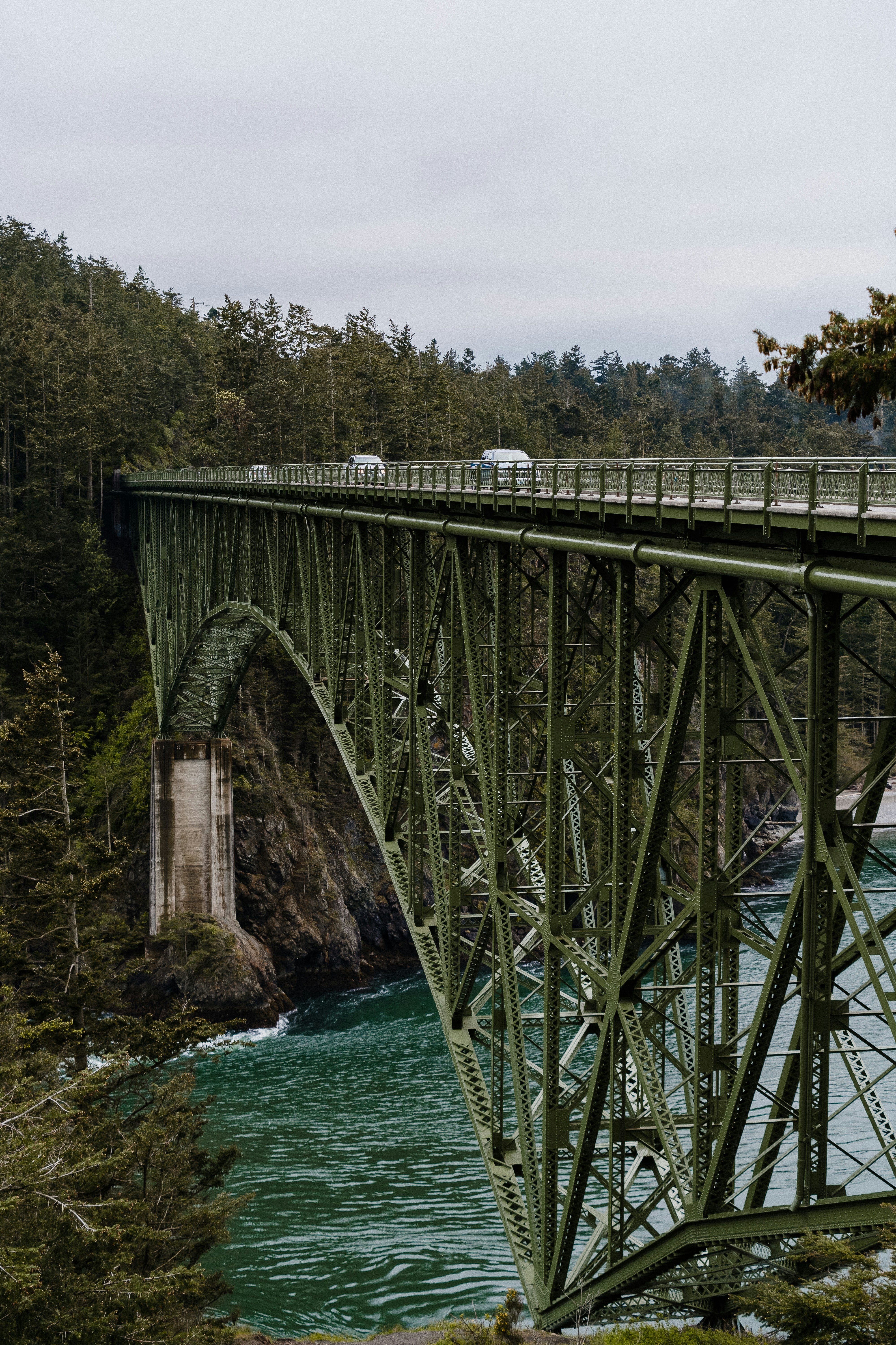 a bridge over a river