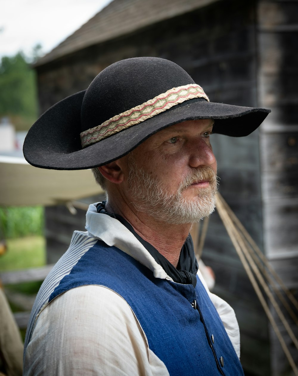 a man wearing a hat