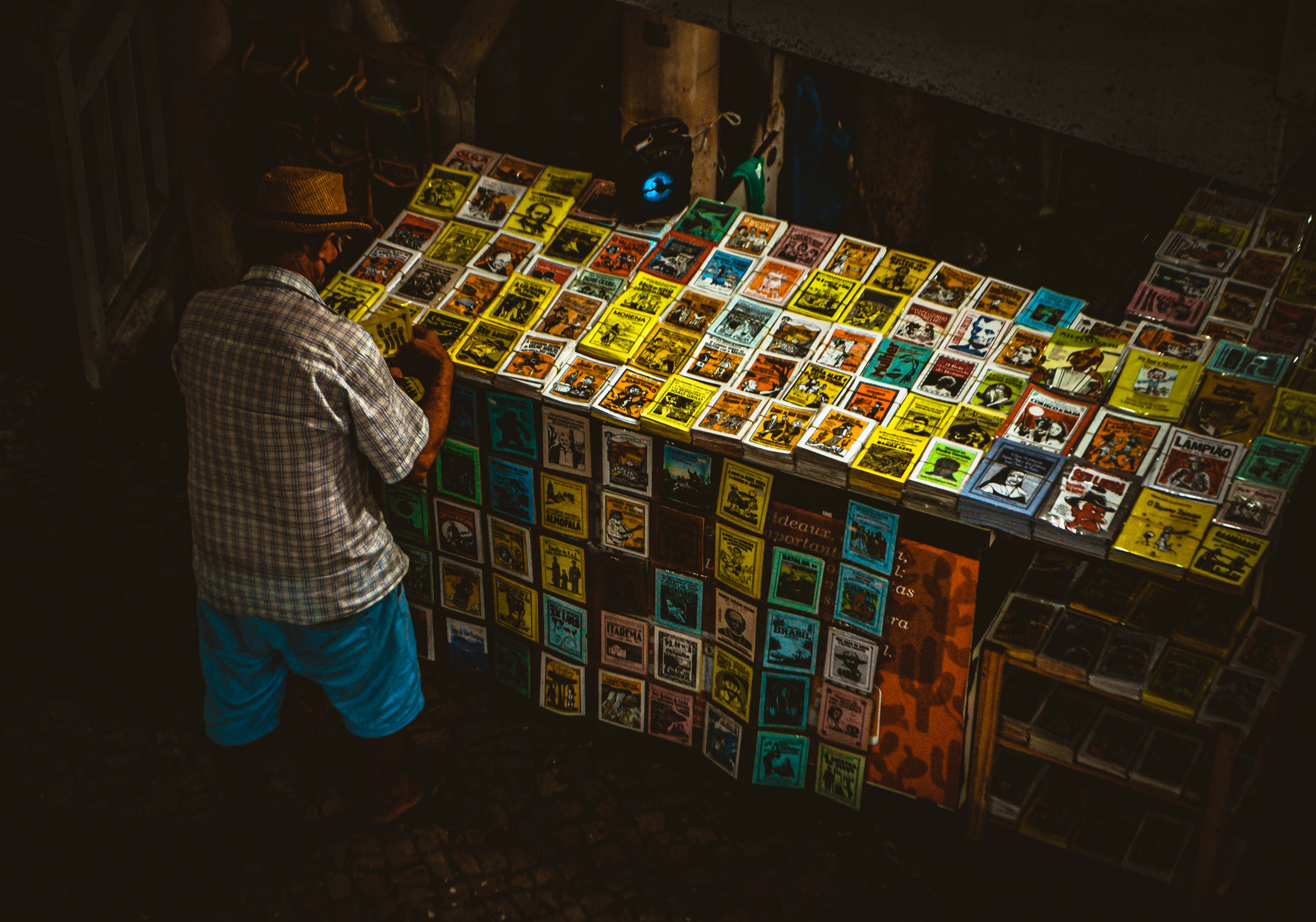 a person standing in a store
