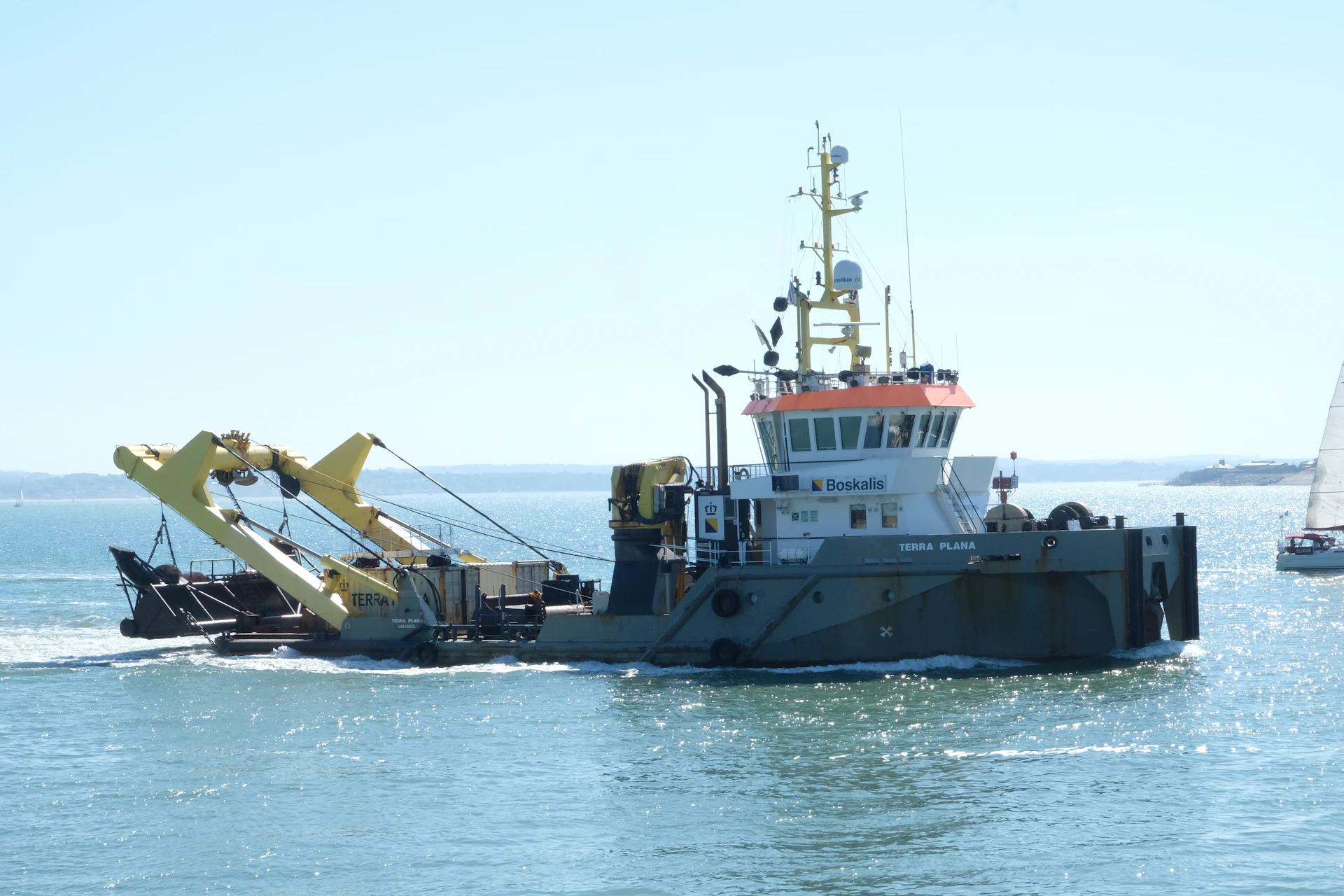 a tugboat in the water