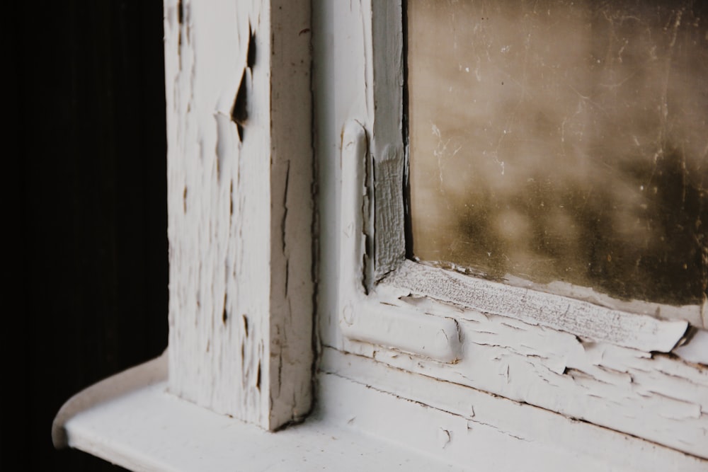 a window with snow on it