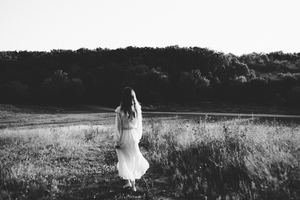 a person standing in a field