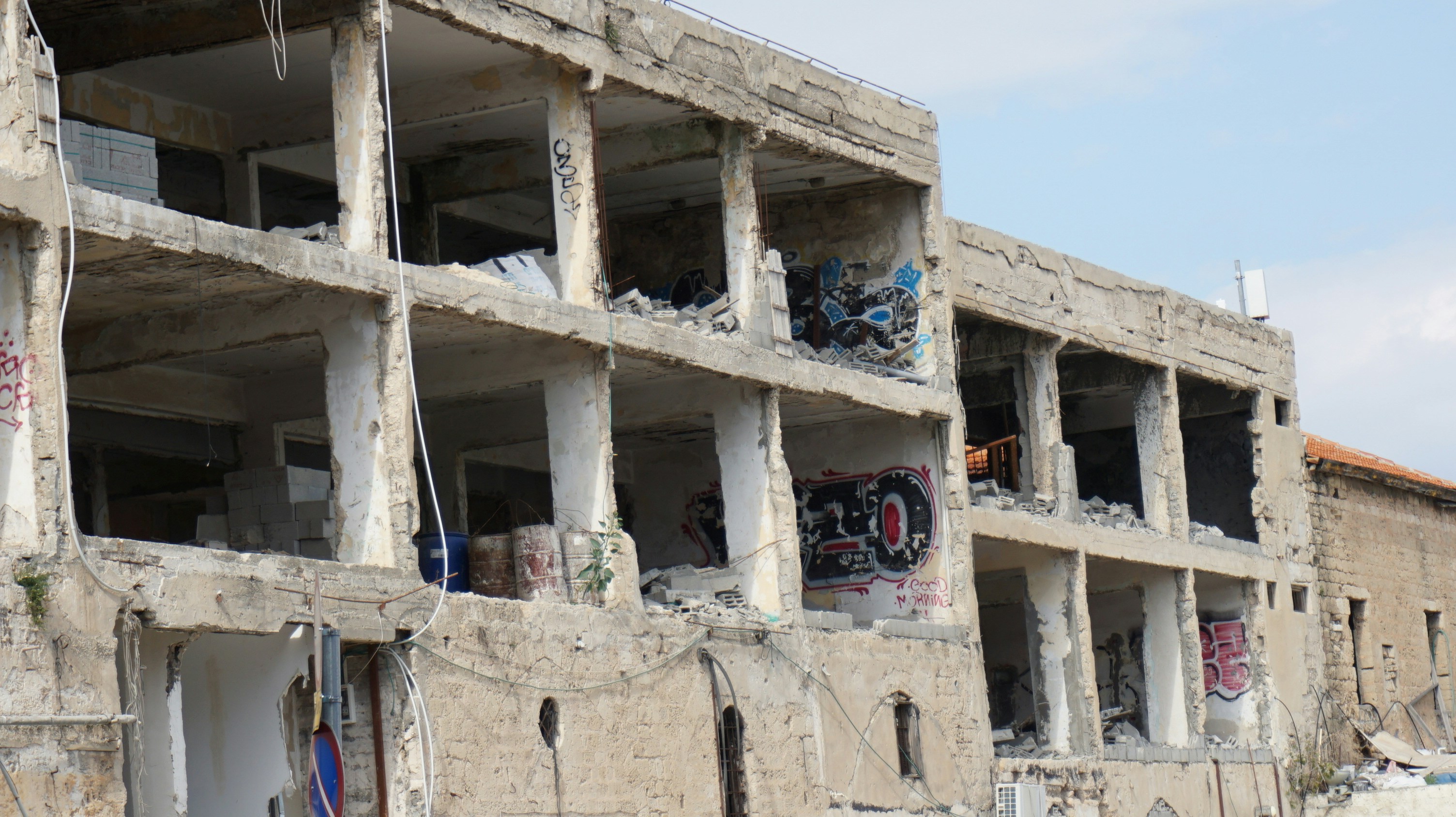 a building that has been destroyed