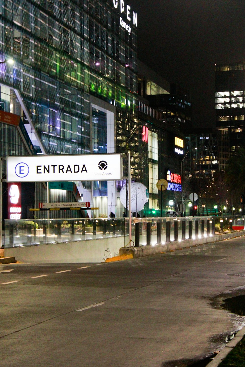 a street with a sign on it