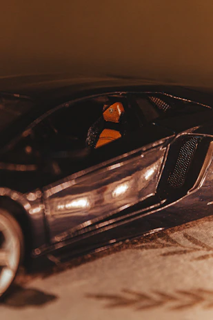 Sport car interior showcasing freshly upholstered seats in vibrant color.