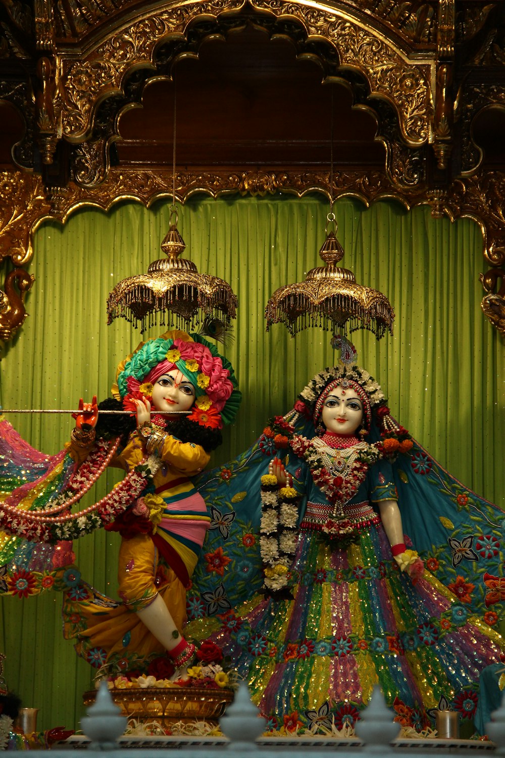 a couple of people in traditional dress