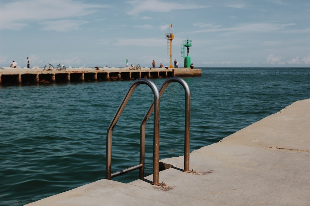 a walkway over water