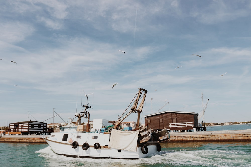 a boat in the water