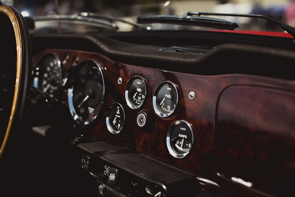 the interior of a car