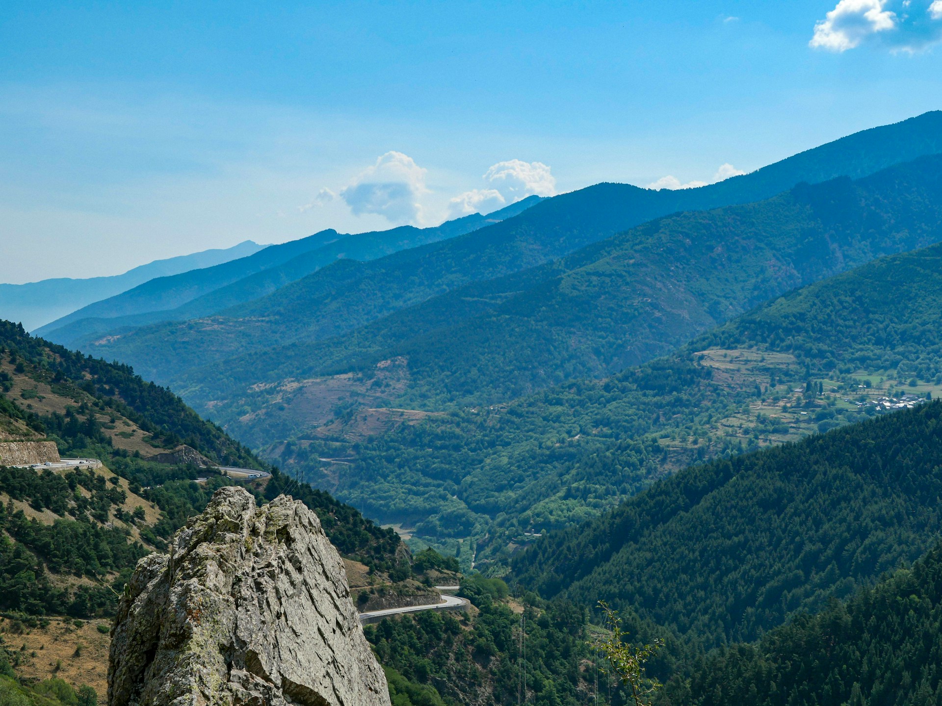a large mountain landscape
