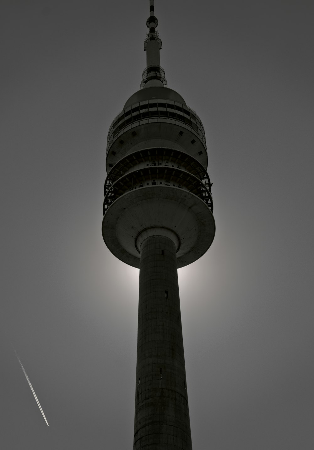 a tall tower with a circular top