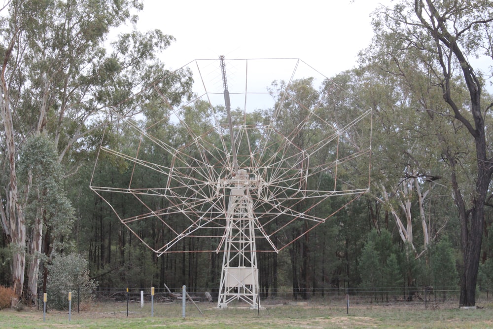 a power line tower