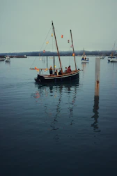 a boat sailing on the water