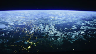 a view of the earth from space