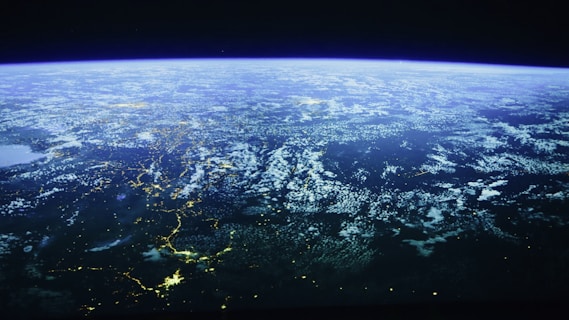 a view of the earth from space