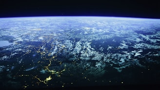 a view of the earth from space
